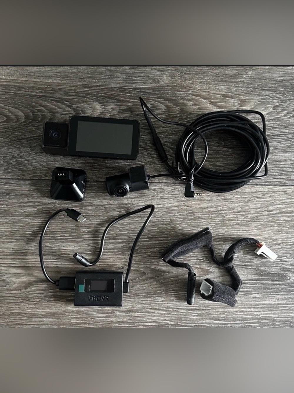 FitDVR F3 4K 3-Channel Dash Cam Front & Rear Camera System